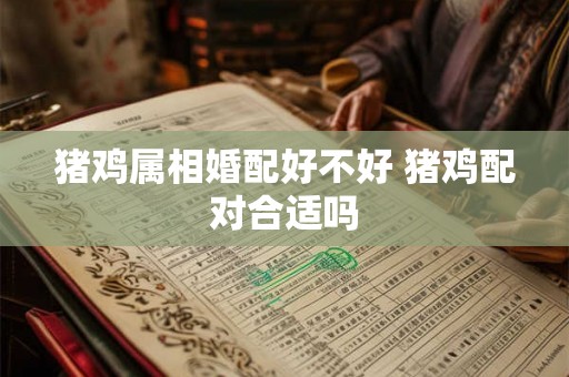猪鸡属相婚配好不好 猪鸡配对合适吗