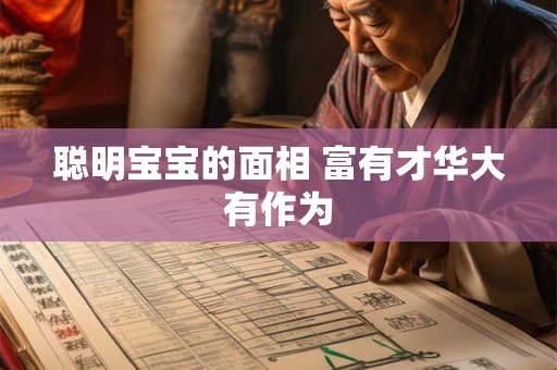 聪明宝宝的面相 富有才华大有作为