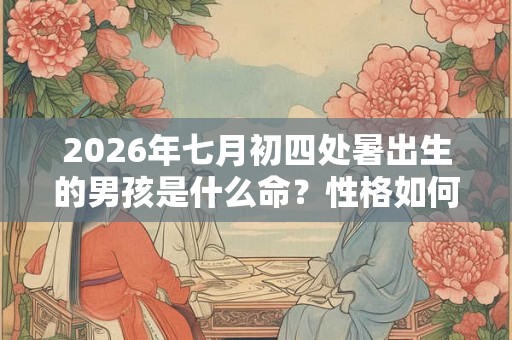 2026年七月初四处暑出生的男孩是什么命?性格如何? 2026年七月初四处暑出生的男孩是什么命?性格如何?