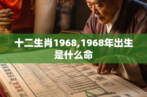 十二生肖1968,1968年出生是什么命 十二生肖1968,1968年出生是什么命