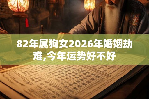 82年属狗女2026年婚姻劫难,今年运势好不好