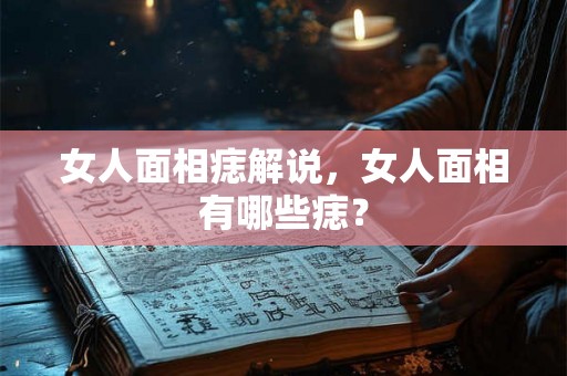 女人面相痣解说，女人面相有哪些痣？