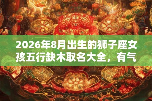 2026年8月出生的狮子座女孩五行缺木取名大全，有气质有寓意女孩名字