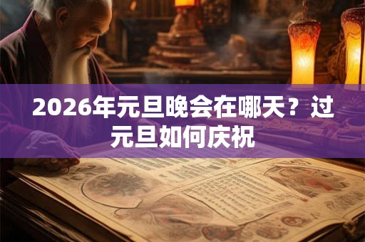 2026年元旦晚会在哪天？过元旦如何庆祝