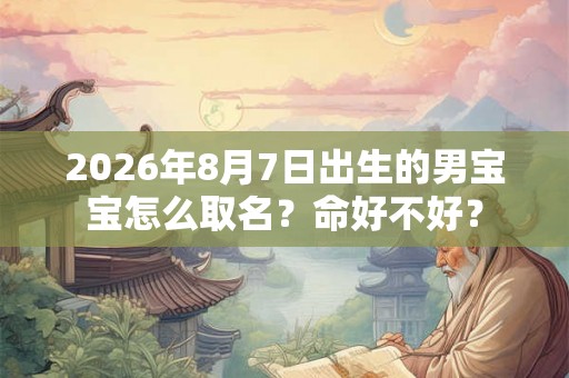 2026年8月7日出生的男宝宝怎么取名？命好不好？