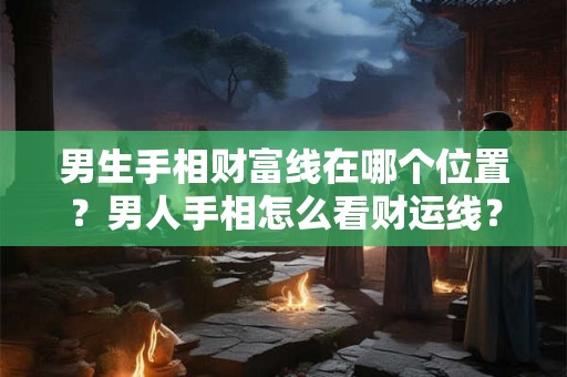 男生手相财富线在哪个位置?男人手相怎么看财运线? 男生手相财富线在哪个位置?男人手相怎么看财运线?