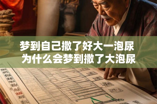 梦到自己撒了好大一泡尿 为什么会梦到撒了大泡尿