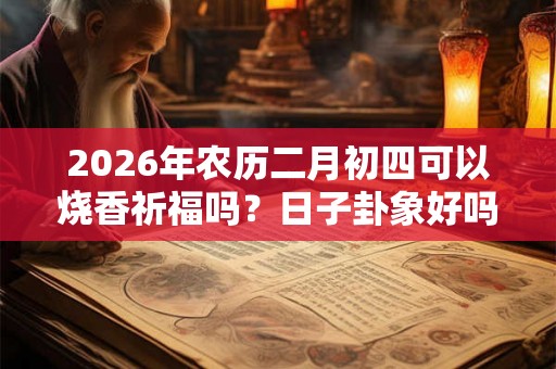 2026年农历二月初四可以烧香祈福吗？日子卦象好吗？