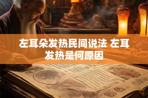 左耳朵发热民间说法 左耳发热是何原因