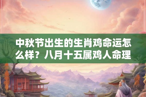 中秋节出生的生肖鸡命运怎么样？八月十五属鸡人命理解析！
