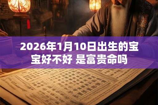 2026年1月10日出生的宝宝好不好 是富贵命吗