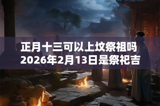 正月十三可以上坟祭祖吗 2026年2月13日是祭祀吉日吗