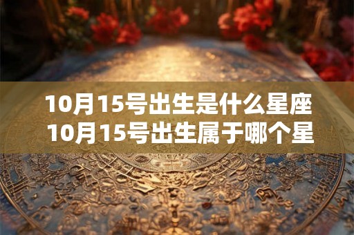 10月15号出生是什么星座 10月15号出生属于哪个星座