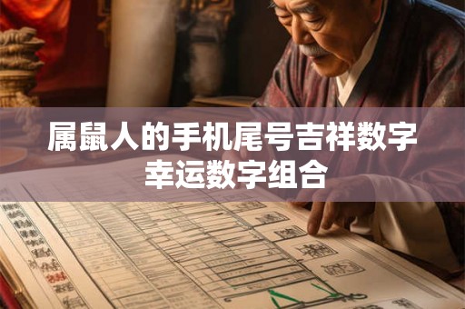 属鼠人的手机尾号吉祥数字 幸运数字组合