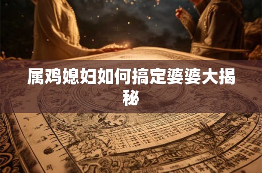 属鸡媳妇如何搞定婆婆大揭秘