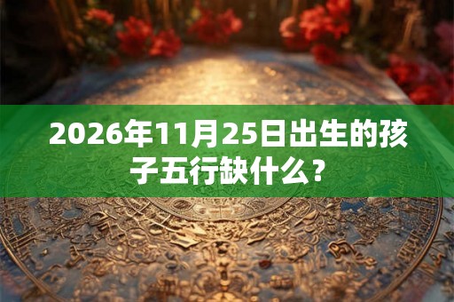 2026年11月25日出生的孩子五行缺什么? 2026年11月25日出生的孩子五行缺什么?