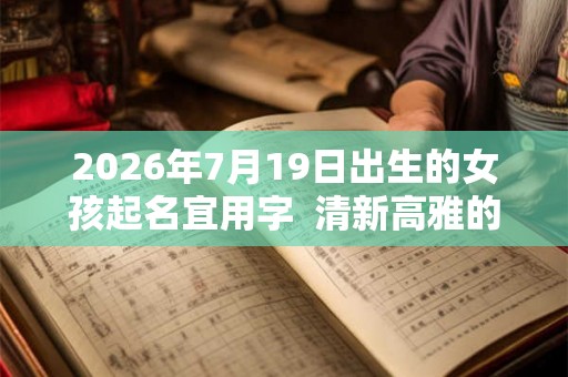 2026年7月19日出生的女孩起名宜用字  清新高雅的女孩名字