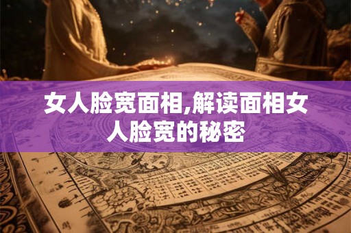 女人脸宽面相,解读面相女人脸宽的秘密 女人脸宽面相,解读面相女人脸宽的秘密