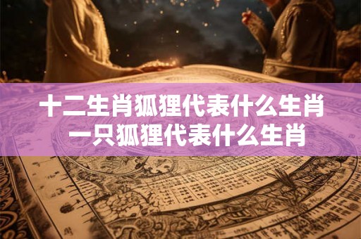 十二生肖狐狸代表什么生肖  一只狐狸代表什么生肖