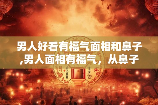男人好看有福气面相和鼻子,男人面相有福气，从鼻子开始！