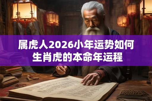属虎人2026小年运势如何 生肖虎的本命年运程 属虎人2026小年运势如何 生肖虎的本命年运程