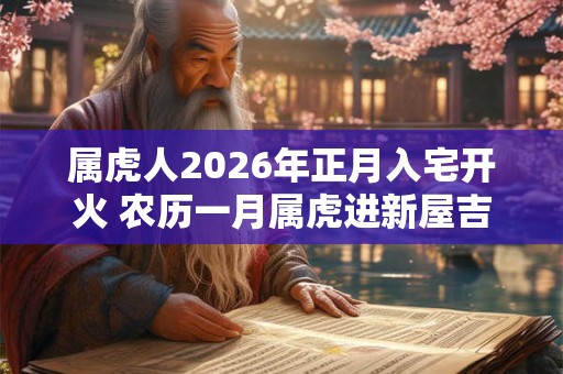 属虎人2026年正月入宅开火 农历一月属虎进新屋吉日 属虎人2026年正月入宅开火 农历一月属虎进新屋吉日