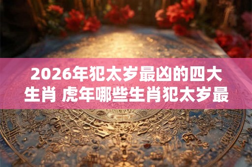 2026年犯太岁最凶的四大生肖 虎年哪些生肖犯太岁最严重