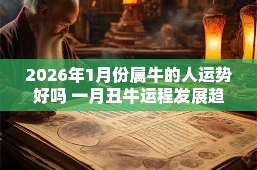 2026年1月份属牛的人运势好吗 一月丑牛运程发展趋势