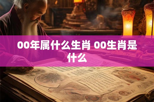 00年属什么生肖 00生肖是什么