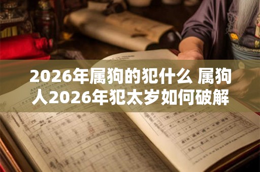 2026年属狗的犯什么 属狗人2026年犯太岁如何破解