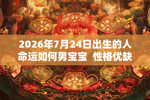 2026年7月24日出生的人命运如何男宝宝  性格优缺点分析