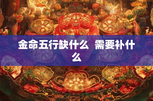 金命五行缺什么  需要补什么