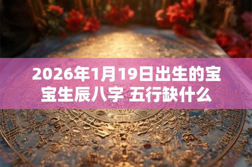 2026年1月19日出生的宝宝生辰八字 五行缺什么