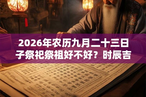 2026年农历九月二十三日子祭祀祭祖好不好？时辰吉凶如何？