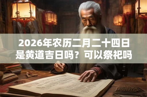 2026年农历二月二十四日是黄道吉日吗？可以祭祀吗？