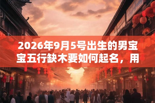 2026年9月5号出生的男宝宝五行缺木要如何起名,用什么字好 2026年9月5号出生的男宝宝五行缺木要如何起名,用什么字好