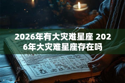 2026年有大灾难星座 2026年大灾难星座存在吗