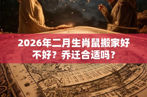 2026年二月生肖鼠搬家好不好?乔迁合适吗? 2026年二月生肖鼠搬家好不好?乔迁合适吗?