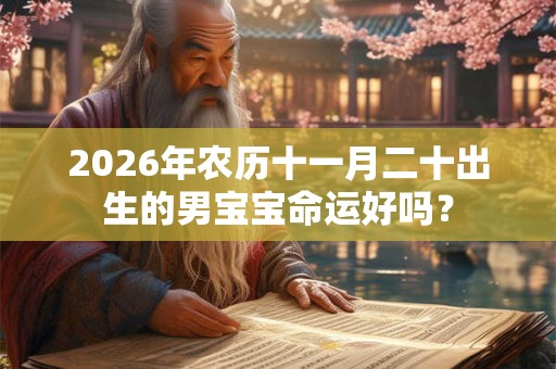2026年农历十一月二十出生的男宝宝命运好吗？
