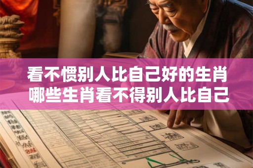 看不惯别人比自己好的生肖 哪些生肖看不得别人比自己强 看不惯别人比自己好的生肖 哪些生肖看不得别人比自己强
