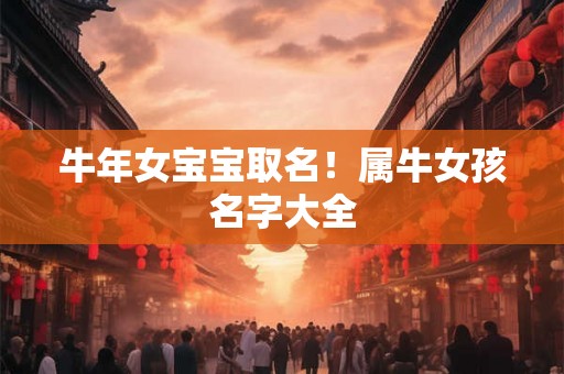 牛年女宝宝取名!属牛女孩名字大全 牛年女宝宝取名!属牛女孩名字大全