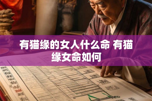 有猫缘的女人什么命 有猫缘女命如何