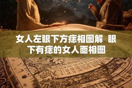 女人左眼下方痣相图解 眼下有痣的女人面相图 女人左眼下方痣相图解 眼下有痣的女人面相图