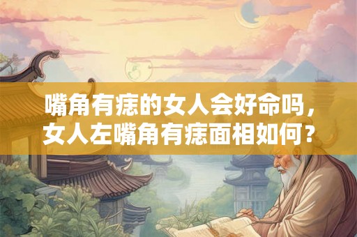嘴角有痣的女人会好命吗，女人左嘴角有痣面相如何？