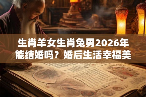 生肖羊女生肖兔男2026年能结婚吗？婚后生活幸福美满吗？