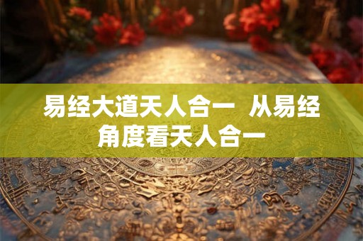 易经大道天人合一  从易经角度看天人合一