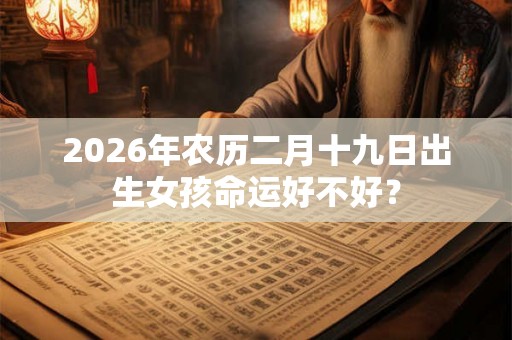 2026年农历二月十九日出生女孩命运好不好？