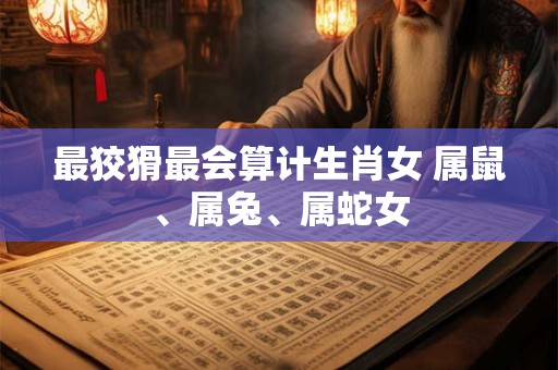 最狡猾最会算计生肖女 属鼠、属兔、属蛇女