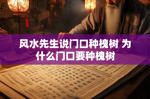 风水先生说门口种槐树 为什么门口要种槐树