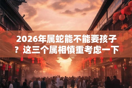 2026年属蛇能不能要孩子?这三个属相慎重考虑一下 2026年属蛇能不能要孩子?这三个属相慎重考虑一下